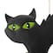 Glitzhome® 32" Lighted Metal Halloween Black Cat Yard Stake